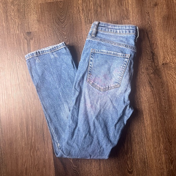 Distressed Blue Women's Jeans - Picture 6 of 6